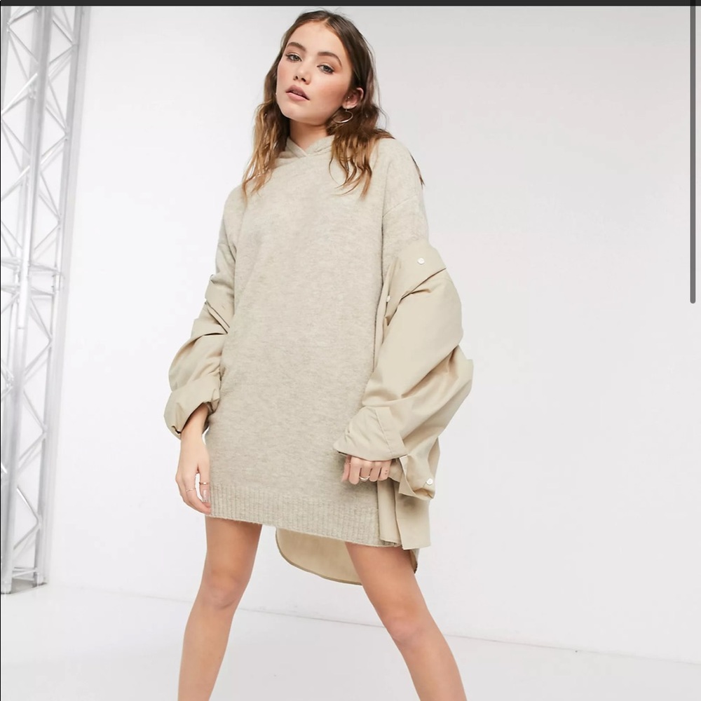 ASOS Hooded sweater dress